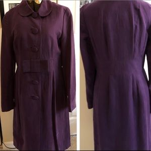 Boden Purple Trench Size 10 US